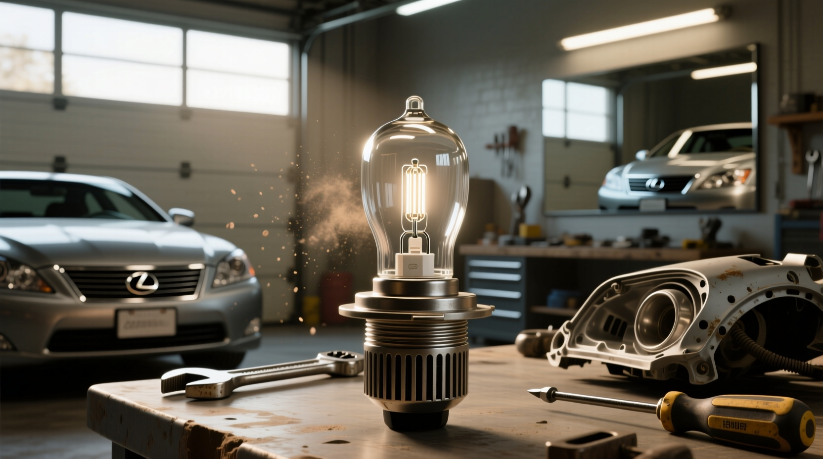 2007 lexus es350 headlight bulb guide