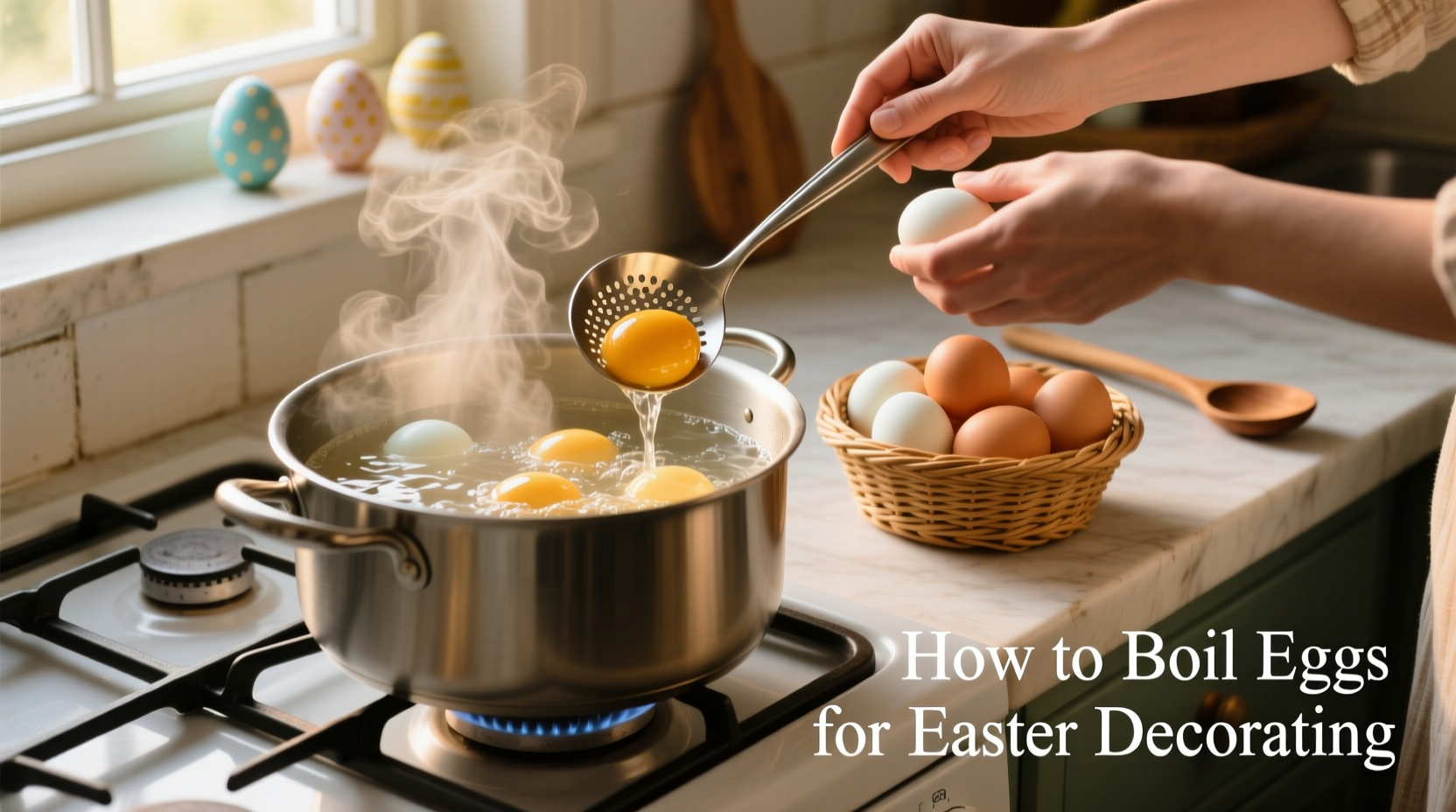 how to boil eggs to decorate for easter