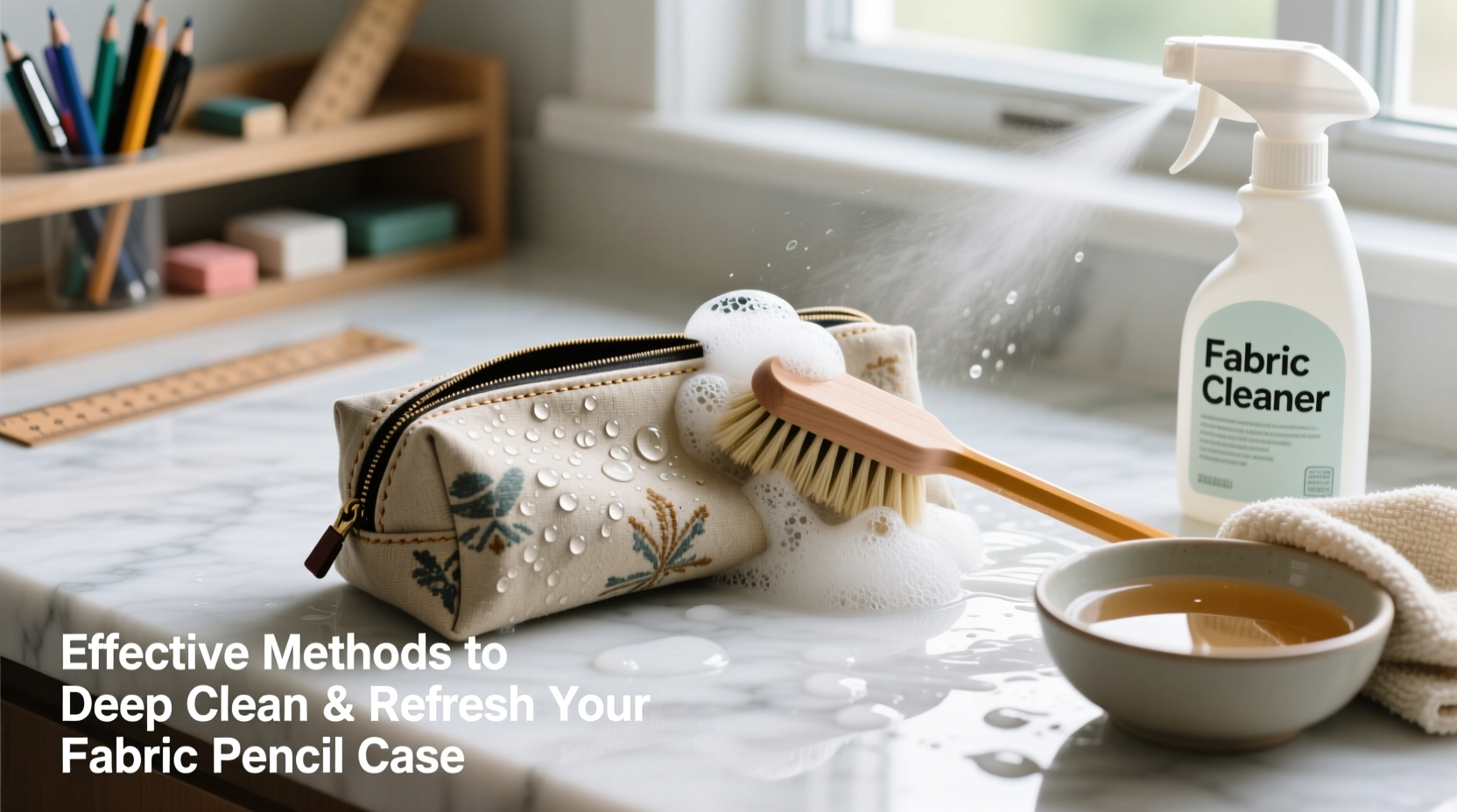 effective methods to deep clean and refresh your fabric pencil case 2