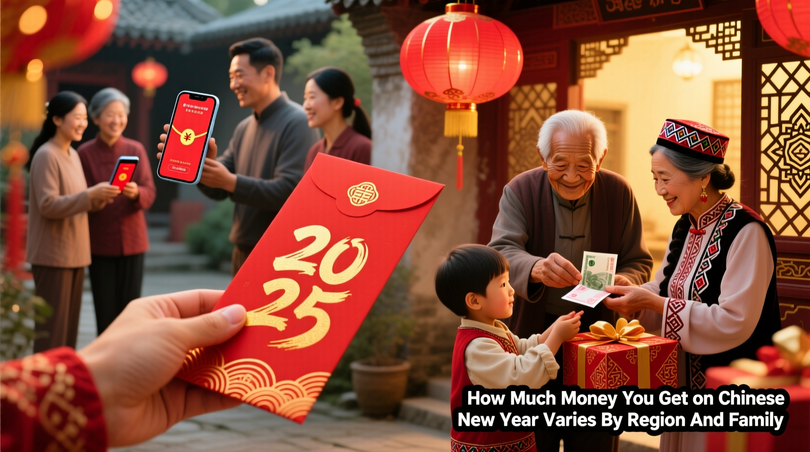 How Much Money You Get on Chinese New Year Varies by Region and Family