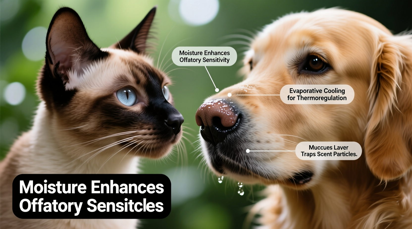 why are cats and dogs noses wet health reasons explained