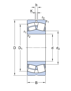 Ursprüngliches Tonnenlager 22320CA des Rollenlagers 22320 CA/W33 cm