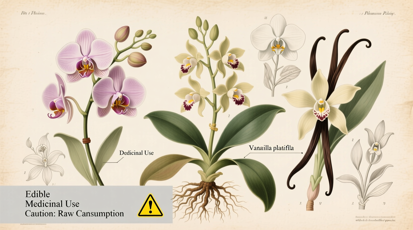 are orchids edible for humans