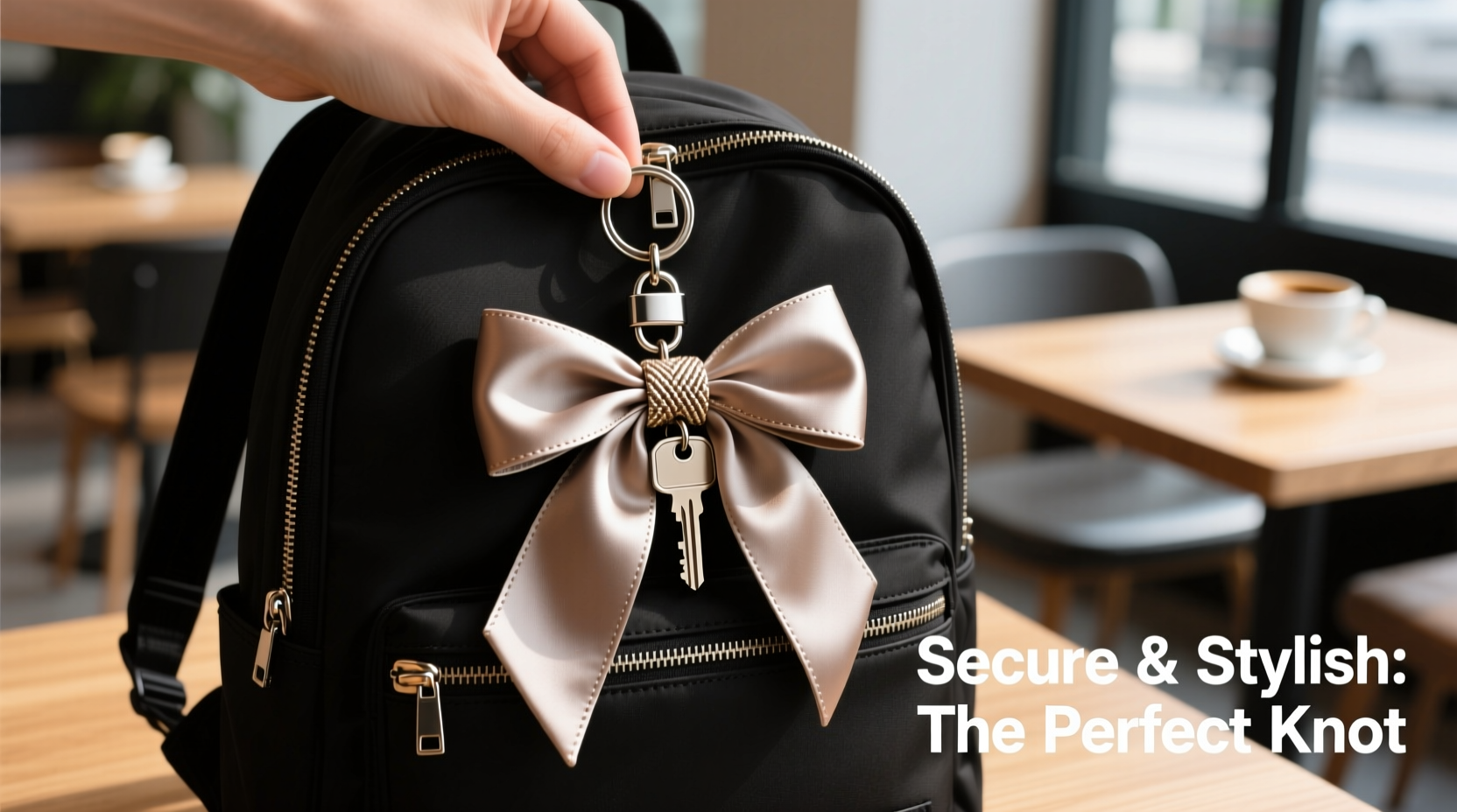 creative and secure ways to attach a bowknot keychain to your backpack