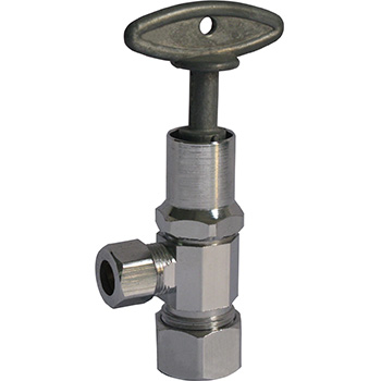 High pressure design water 90 degree brass Angle valve with loose key