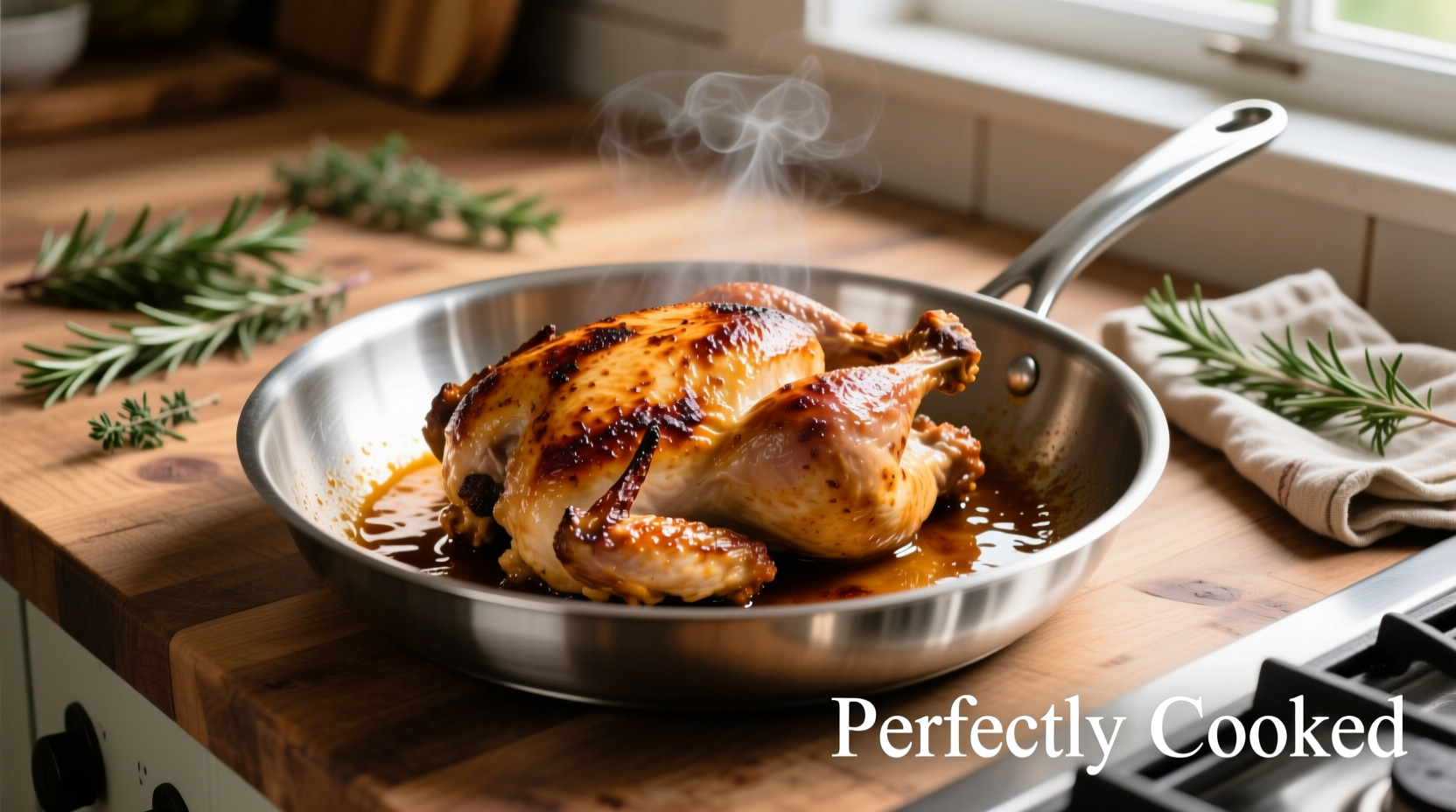 Perfectly cooked ground turkey in skillet