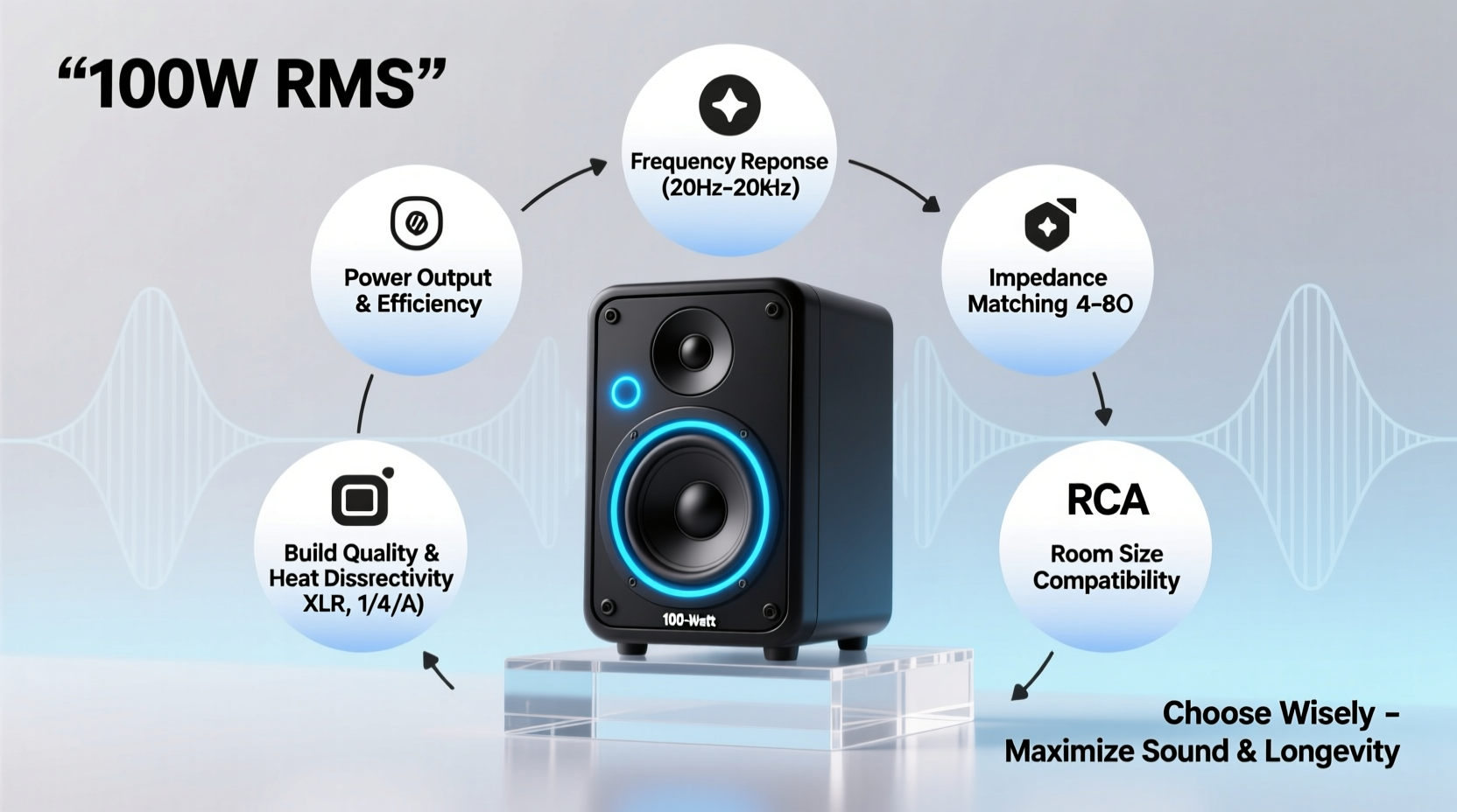 amplifier speaker 100 watt