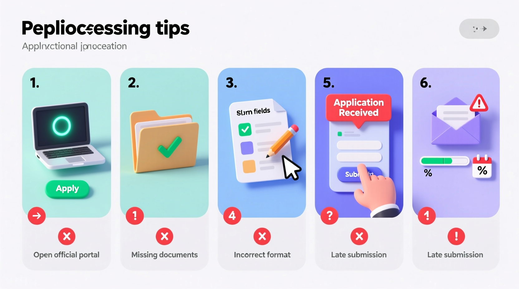 step by step guide on how to apply for re process tips and common mistakes to avoid