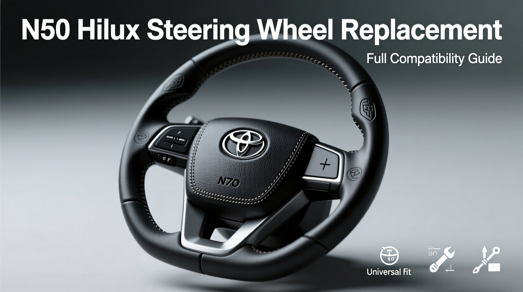 n70 hilux steering wheel replacement