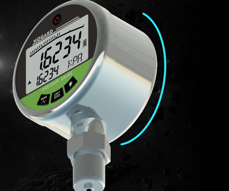 Shelok YK80 Digital Manifold Intelligent Water Pressure Manometer 36000 Psi Gauge Stainless Steel