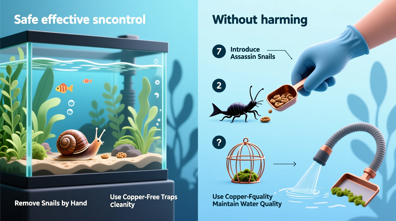 effective and safe methods to eliminate snails from your aquarium without harming fish