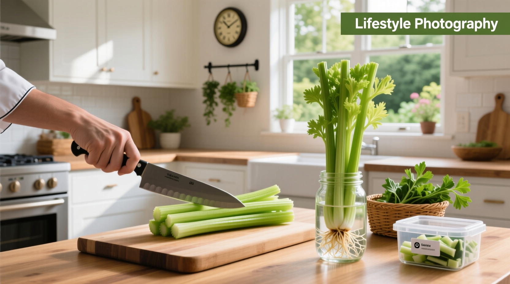 how to cut and store celery properly