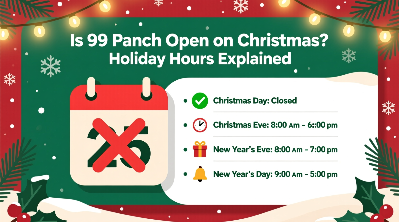 is 99 ranch open on christmas