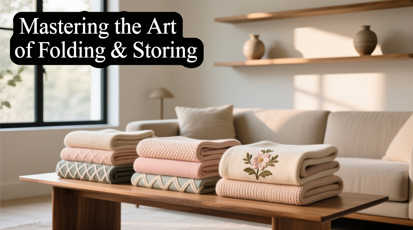 mastering the art of folding and storing decorative throw blankets for a tidy stylish home