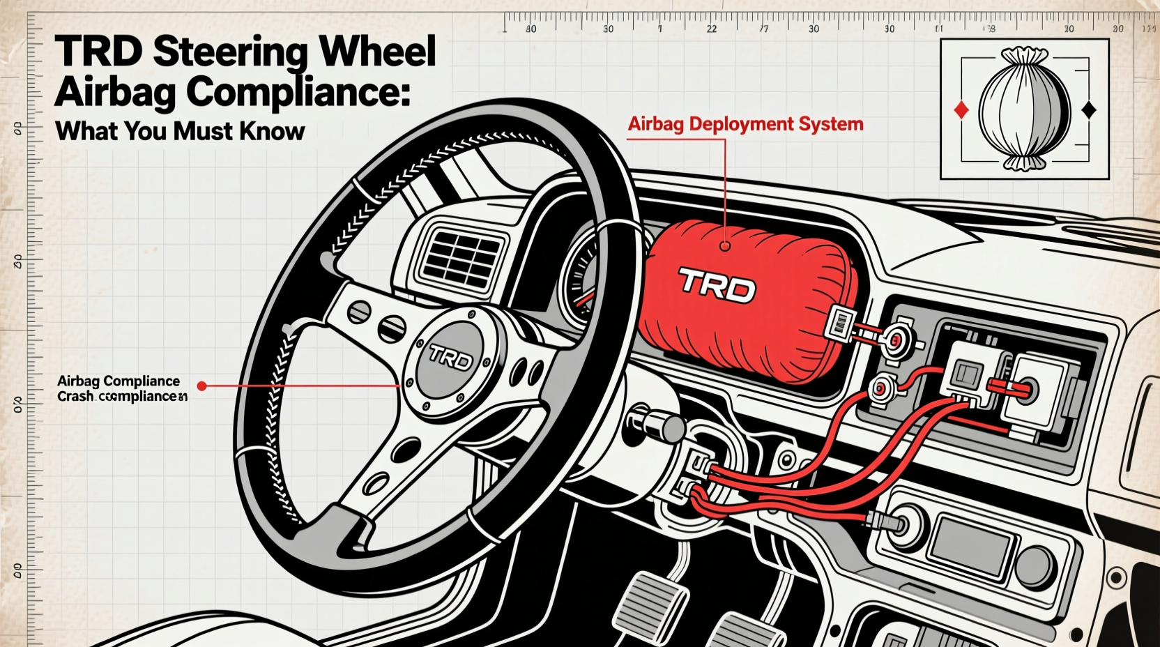 trd steering wheel airbag compliance