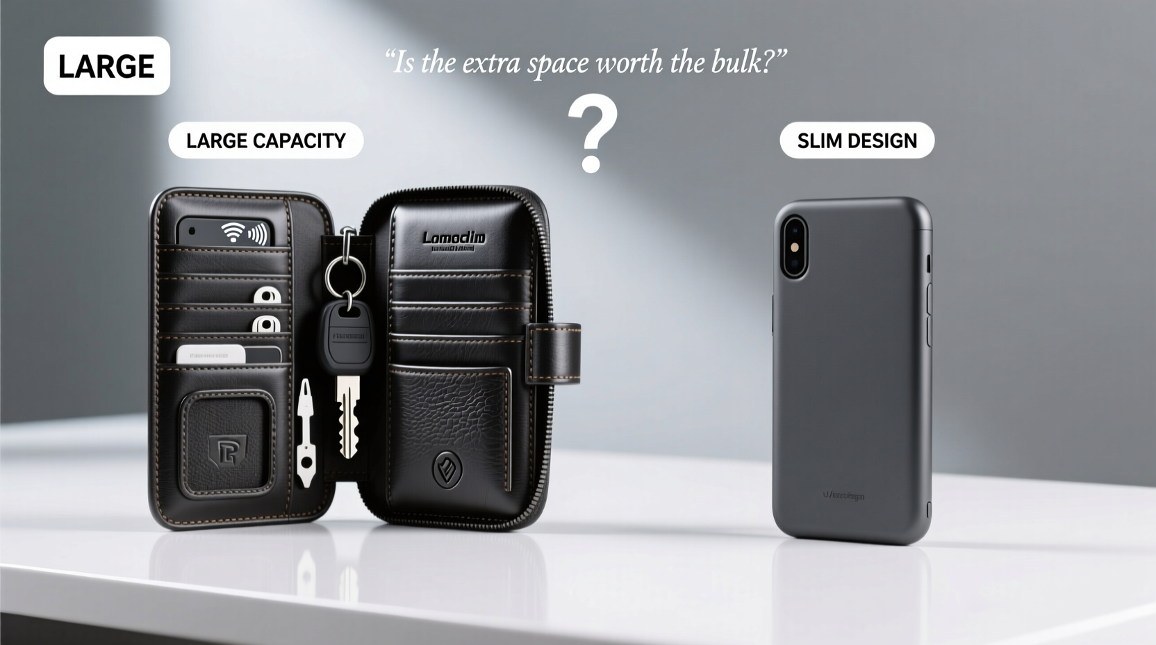 large capacity key case vs slim key case is the extra space worth the bulk 2