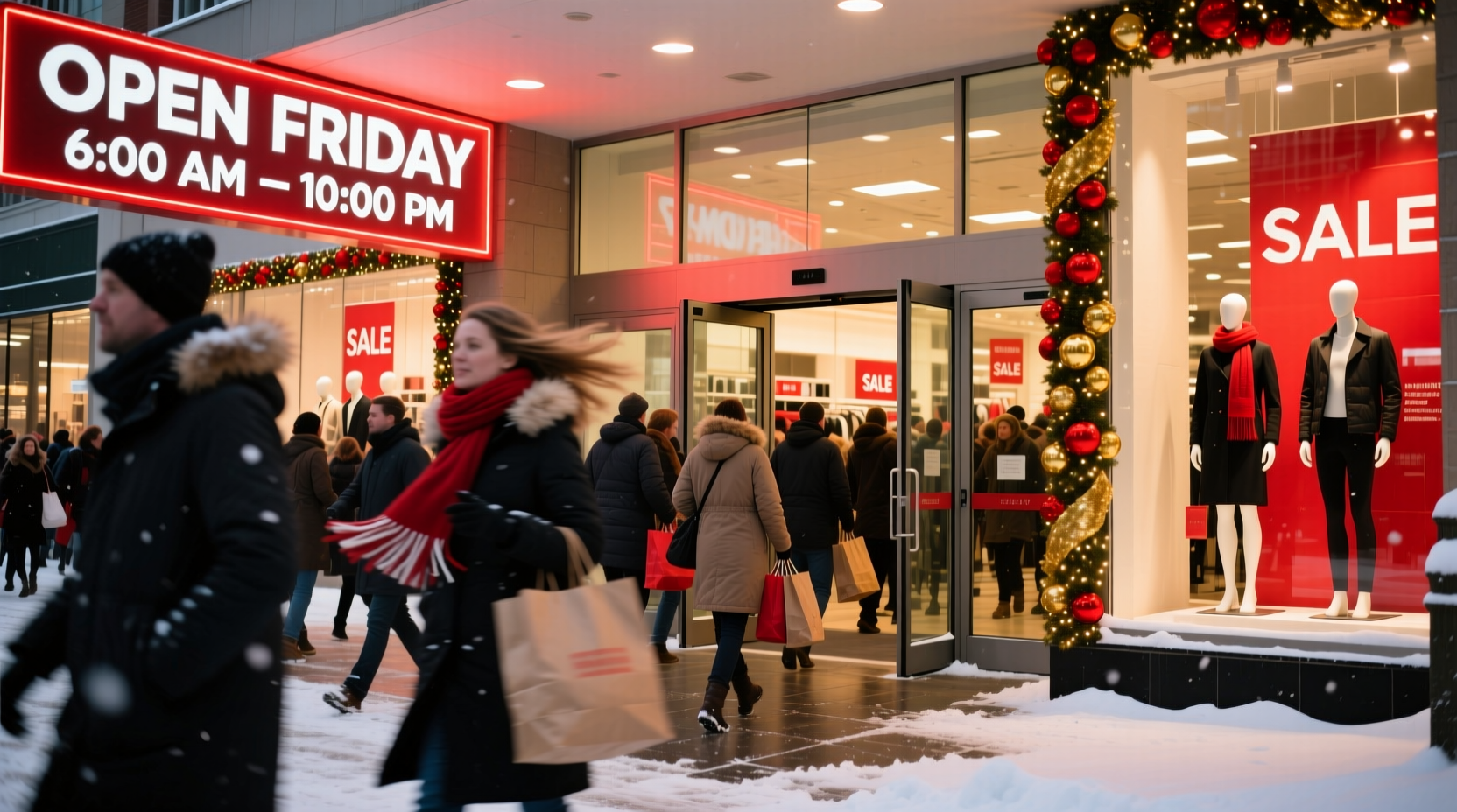 what time is mall open on black friday