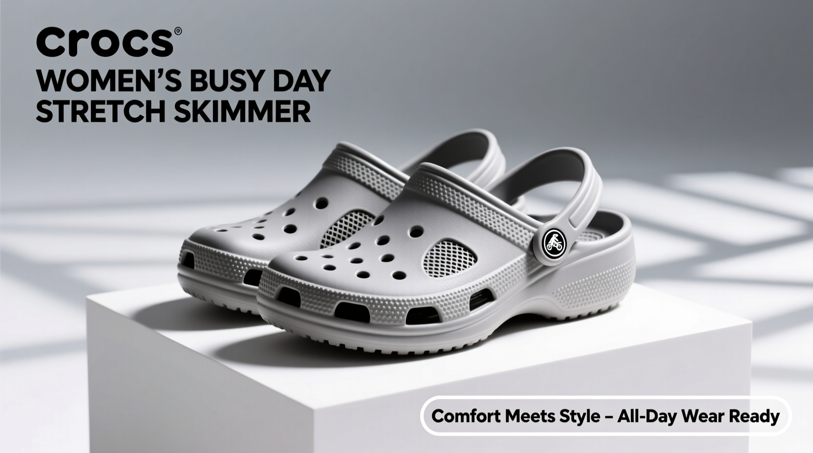 crocs womens busy day stretch skimmer shoes