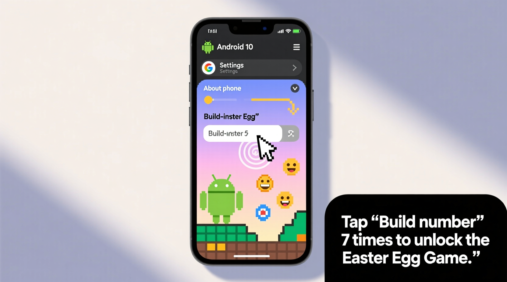 how to do the android 10 easter egg
