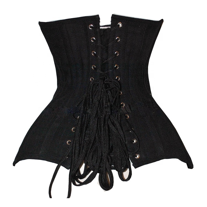 Fashionable Backless Girdle Seamless Single Collar Short Girdle Corset 18 Steel Bones Old Fashioned Corset