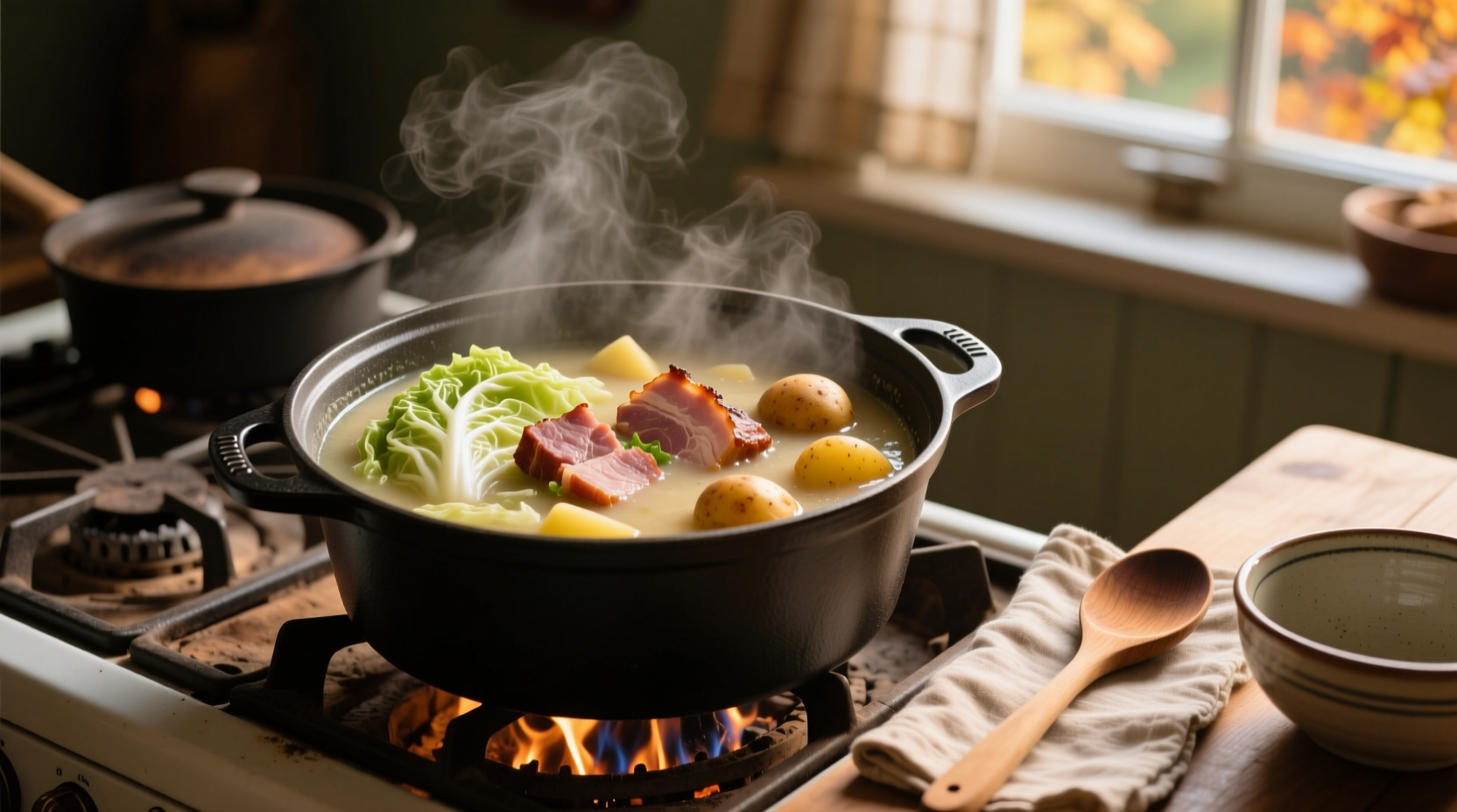 ham cabbage potato soup