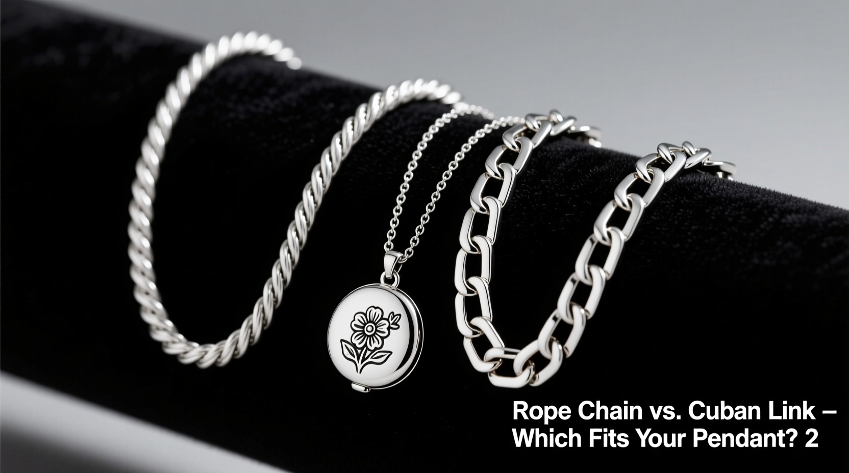 rope chain or cuban link which looks better with my pendant 2