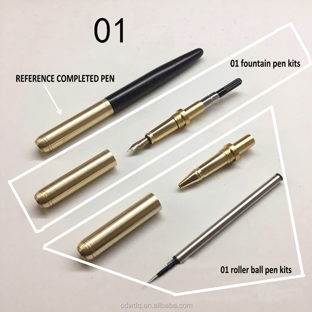 木工旋盤細工 真鍮無垢 ペンパーツ 木製ペン作成キット DIY ウッド