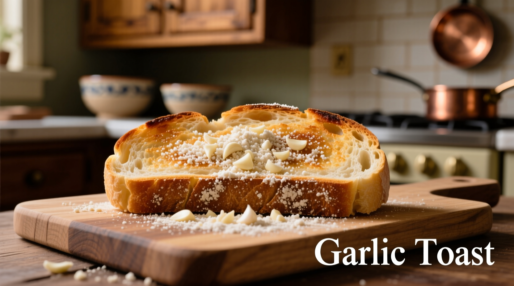 garlic toast with garlic powder