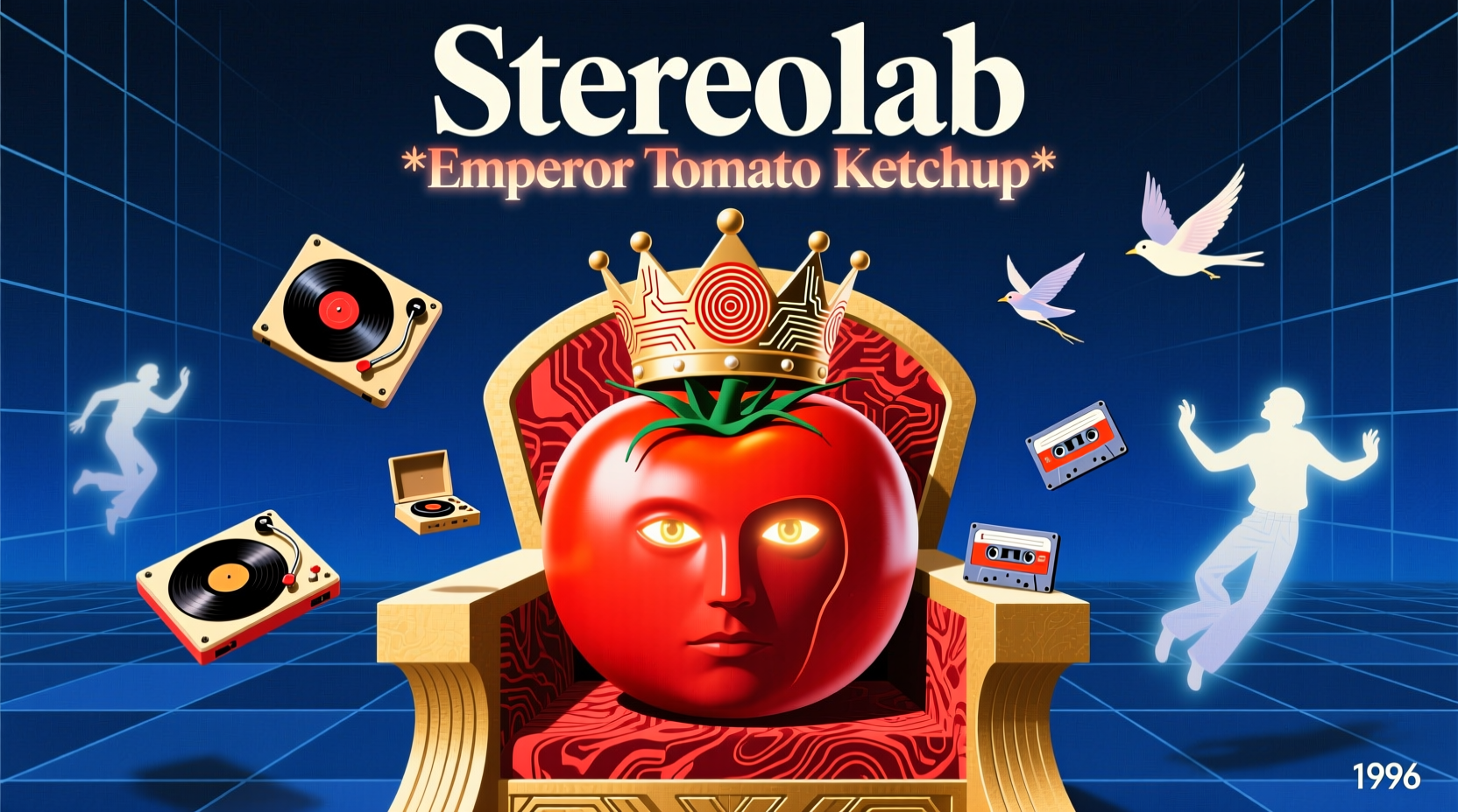 Vintage album cover of Stereolab Emperor Tomato Ketchup