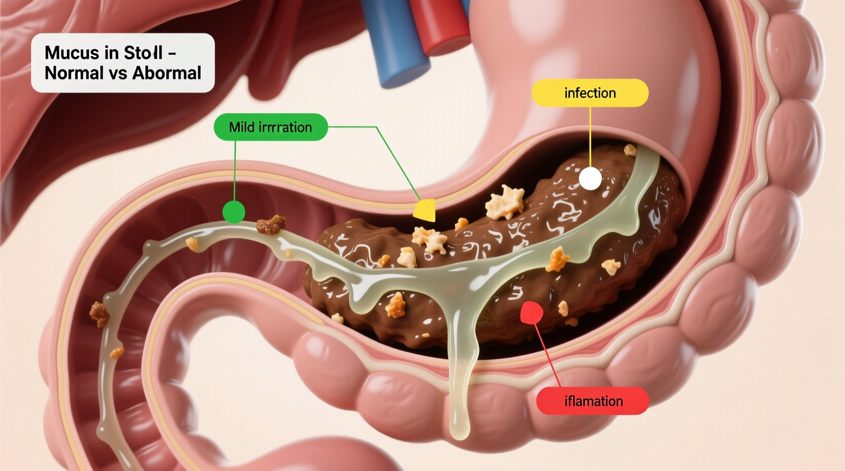 snot like poop what does mucus in stool mean