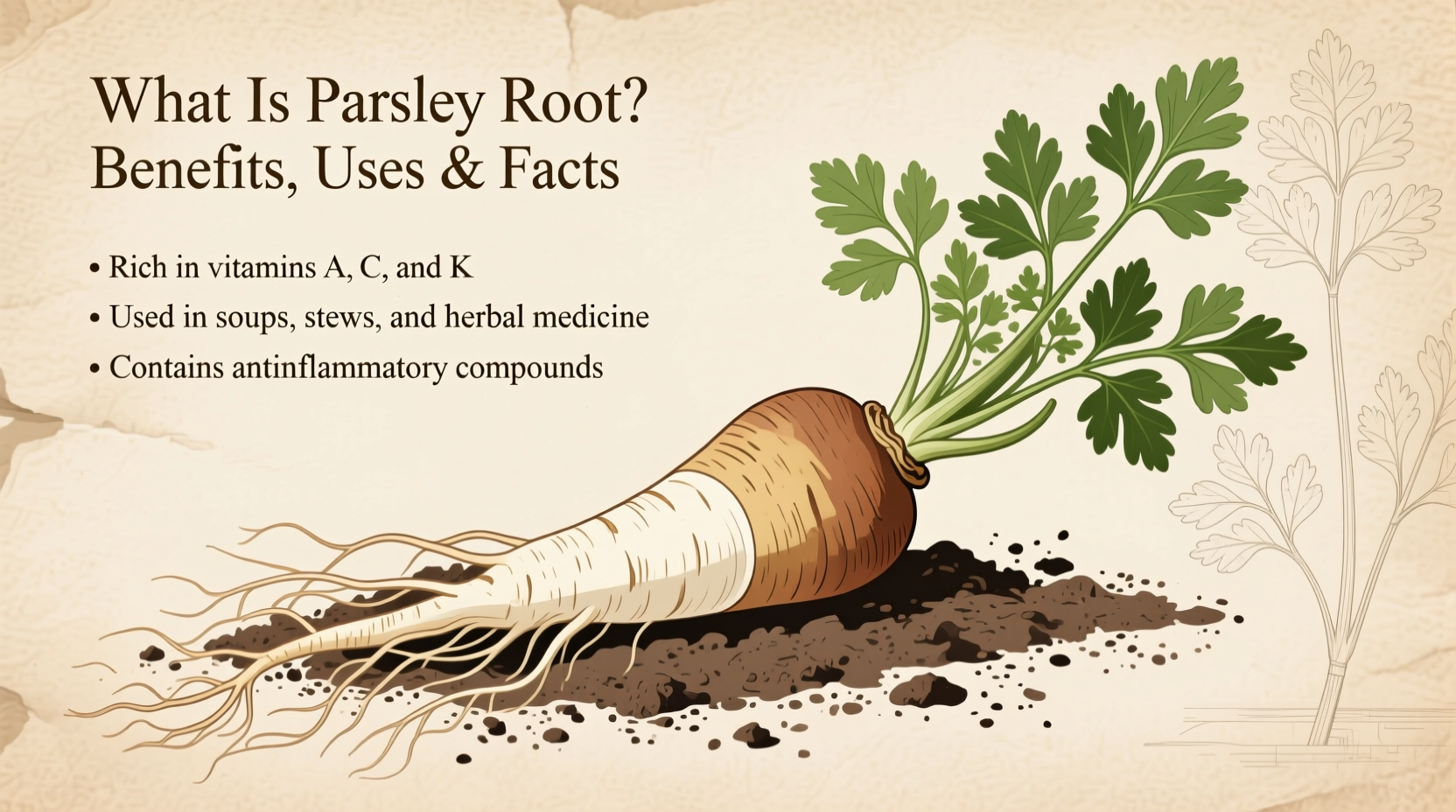 What Is Parsley Root? Benefits, Uses & Facts