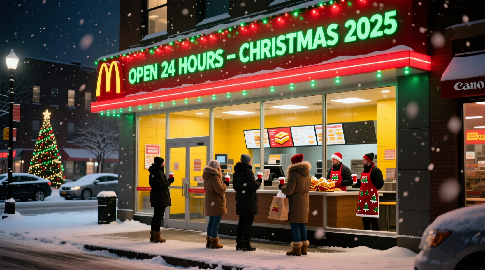 which fast food is open on christmas