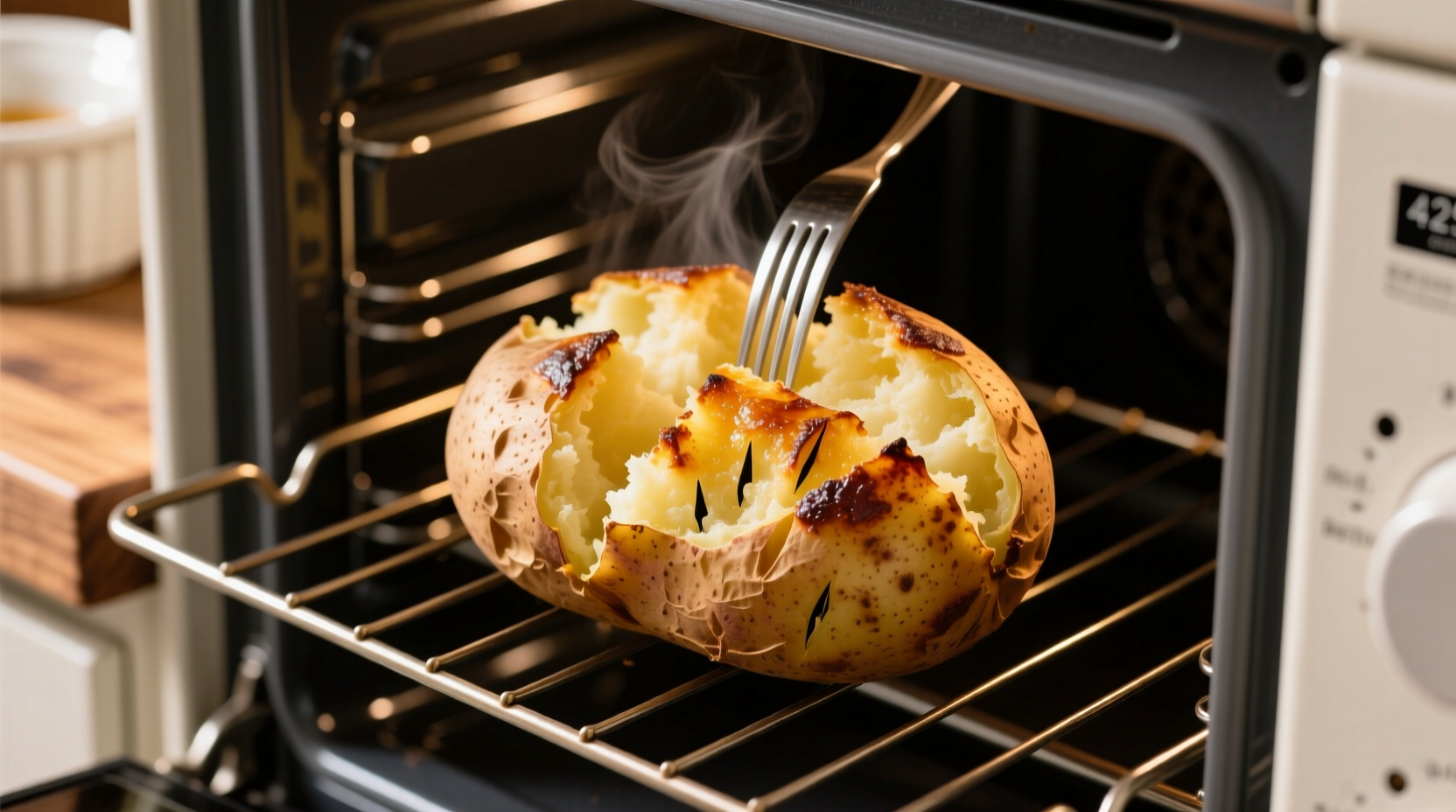 oven temp for baked potato