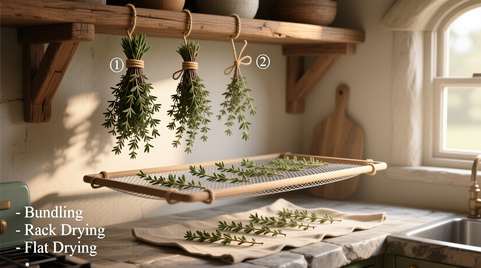 how do i dry thyme