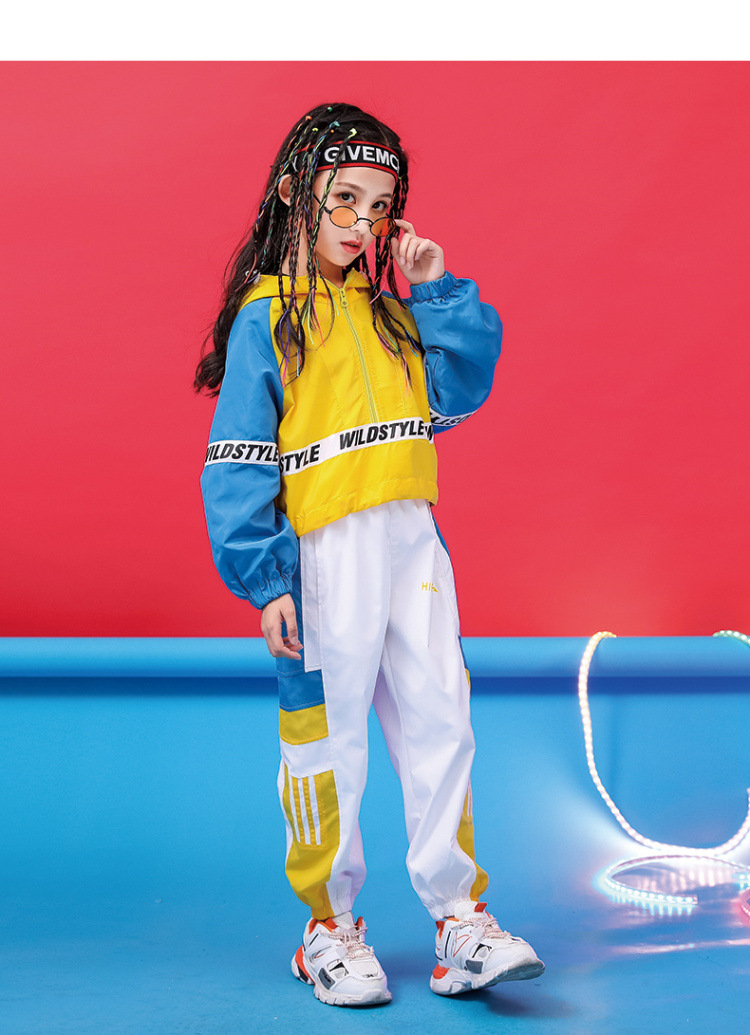 Kids Hip Hop Clothing Latest Teen Clothes Girl's Autumn Winter Hoodie Sweat Suit