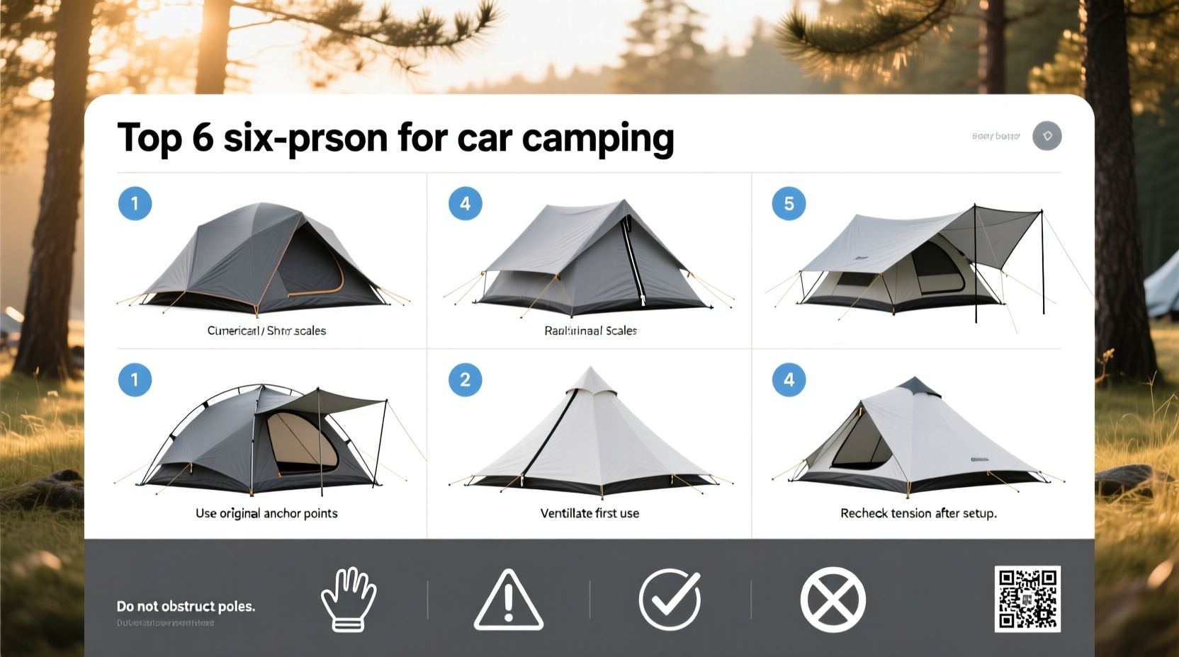 Best 6 Person Tents for Car Camping: Buying Guide
