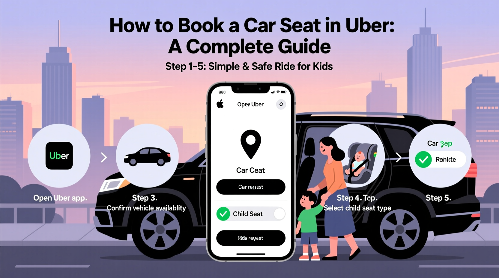 how to book car seat in uber
