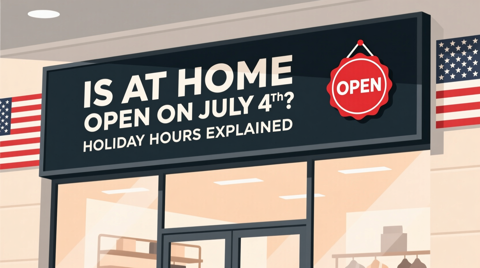 is at home open on july 4th