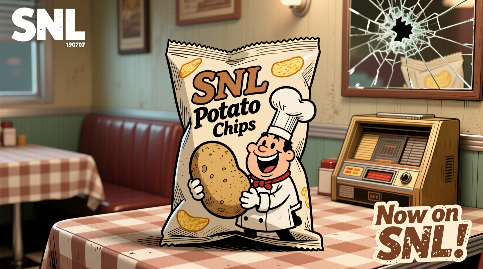 Vintage SNL Potato Chip sketch promotional photo