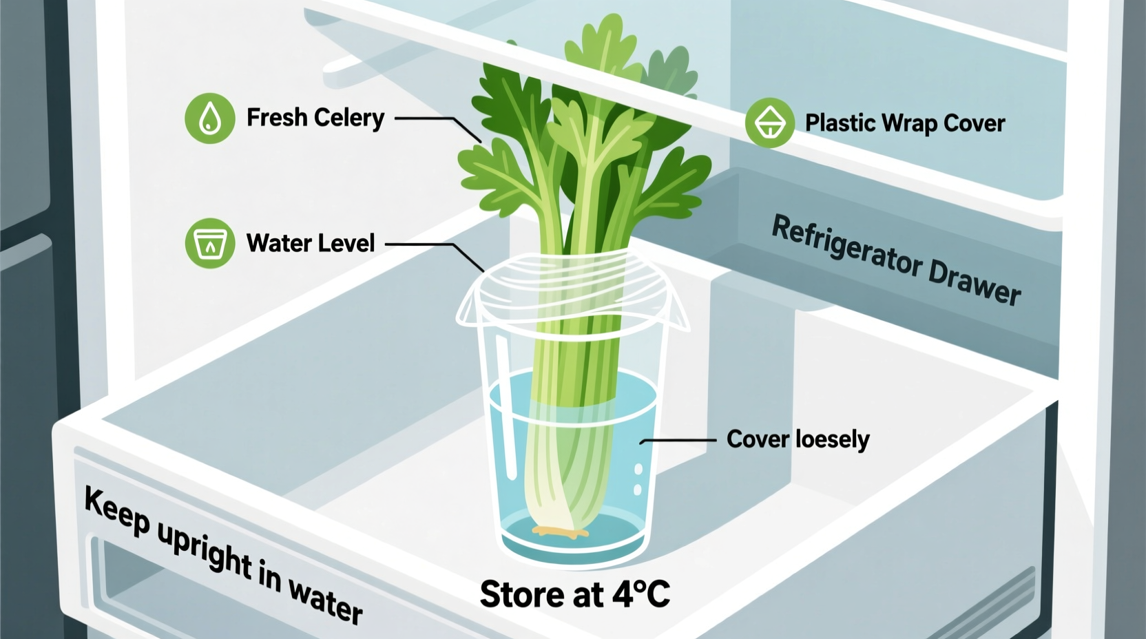 How to Preserve Celery in the Fridge for 4 Weeks