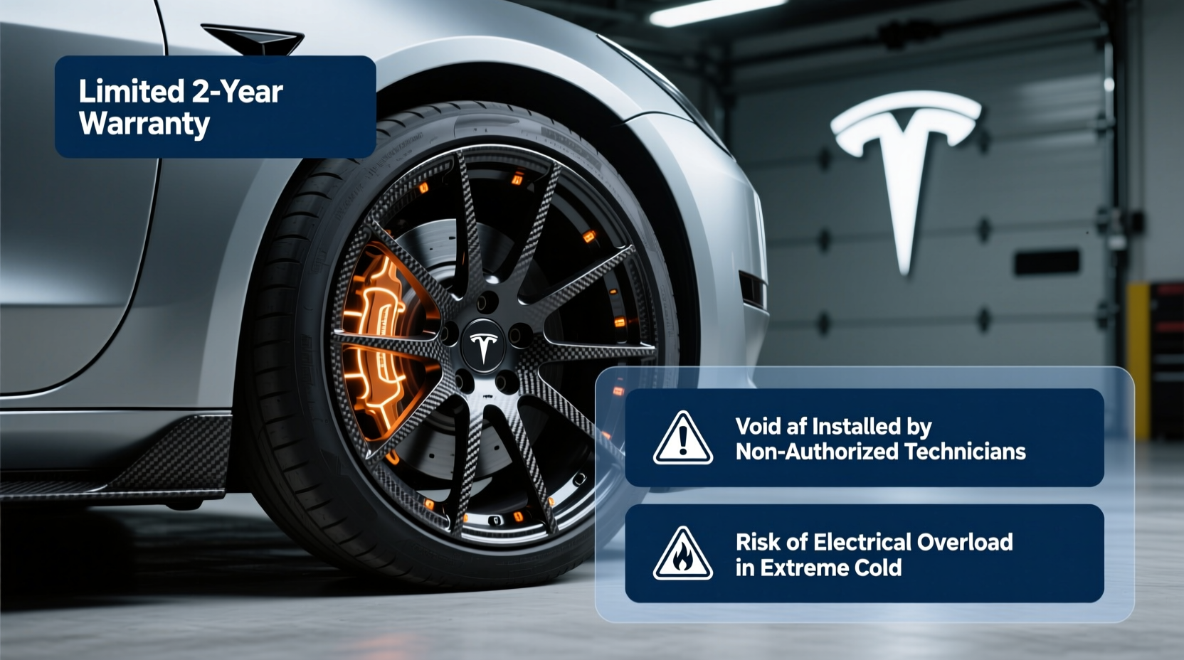 aftermarket heated wheel model 3 warranty