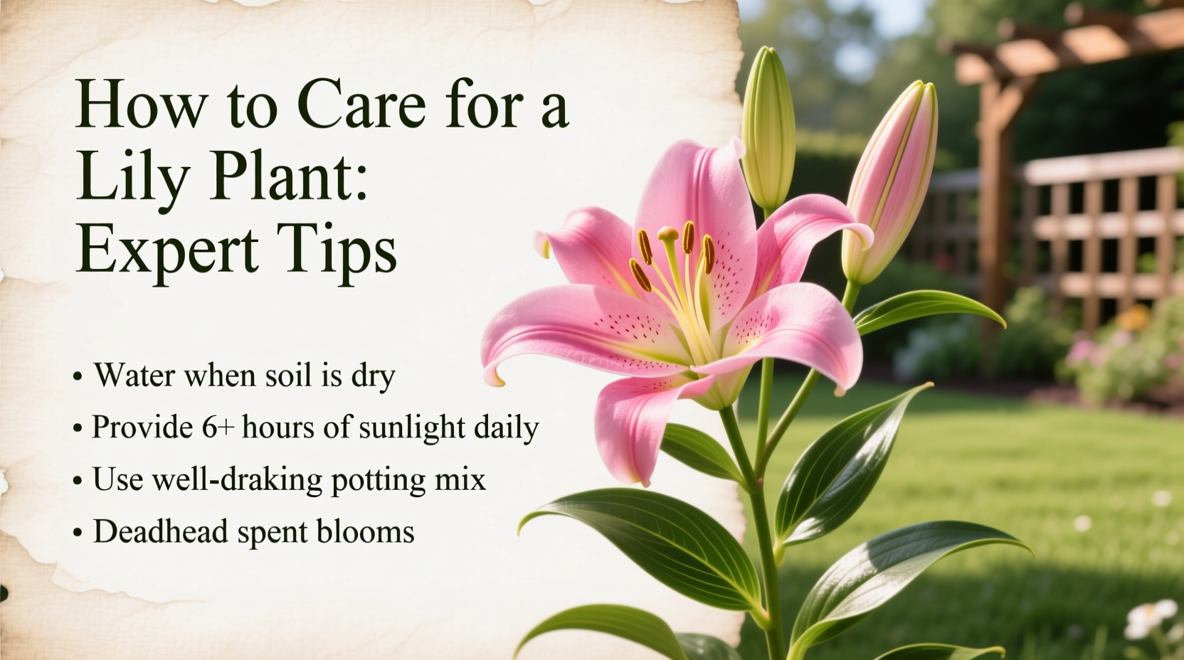 How to Care for a Lily Plant: Expert Tips