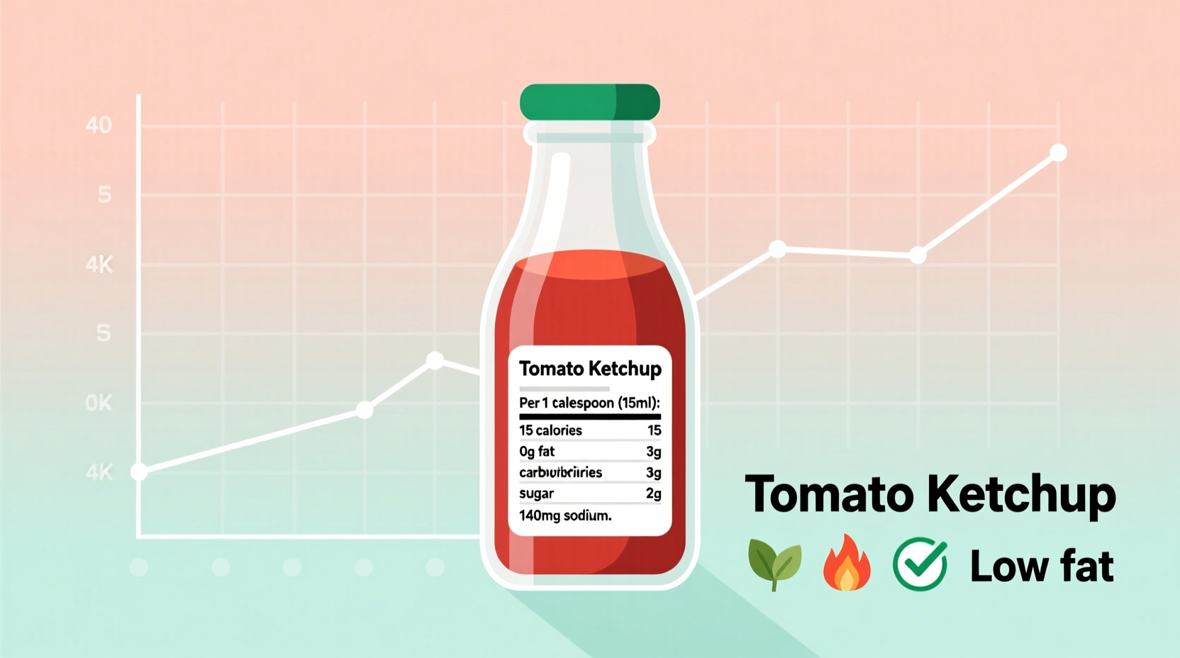 how many calories in tomato ketchup