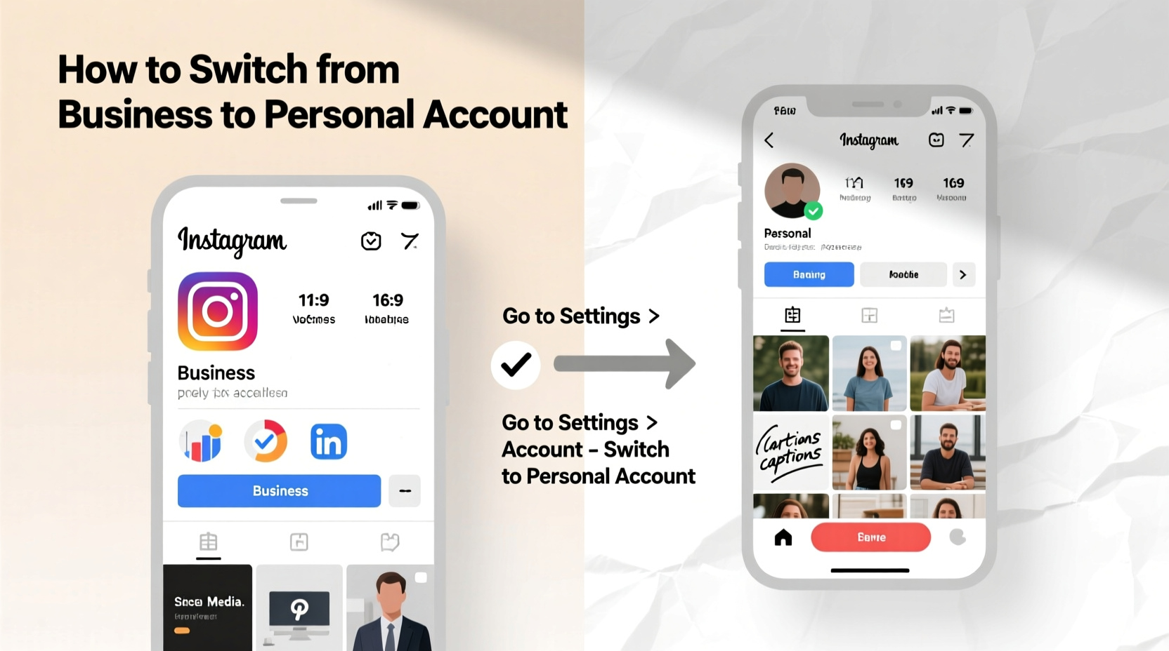 how to easily convert your instagram business account back to personal for a more authentic presence