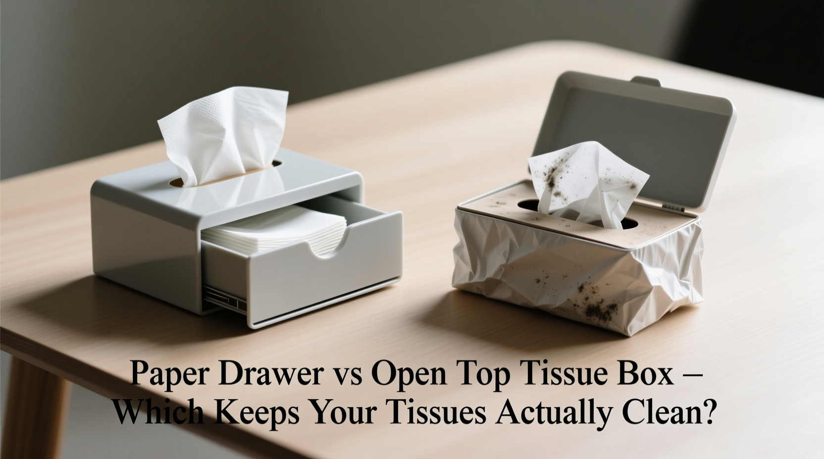 paper drawer vs open top tissue box which keeps your tissues actually clean
