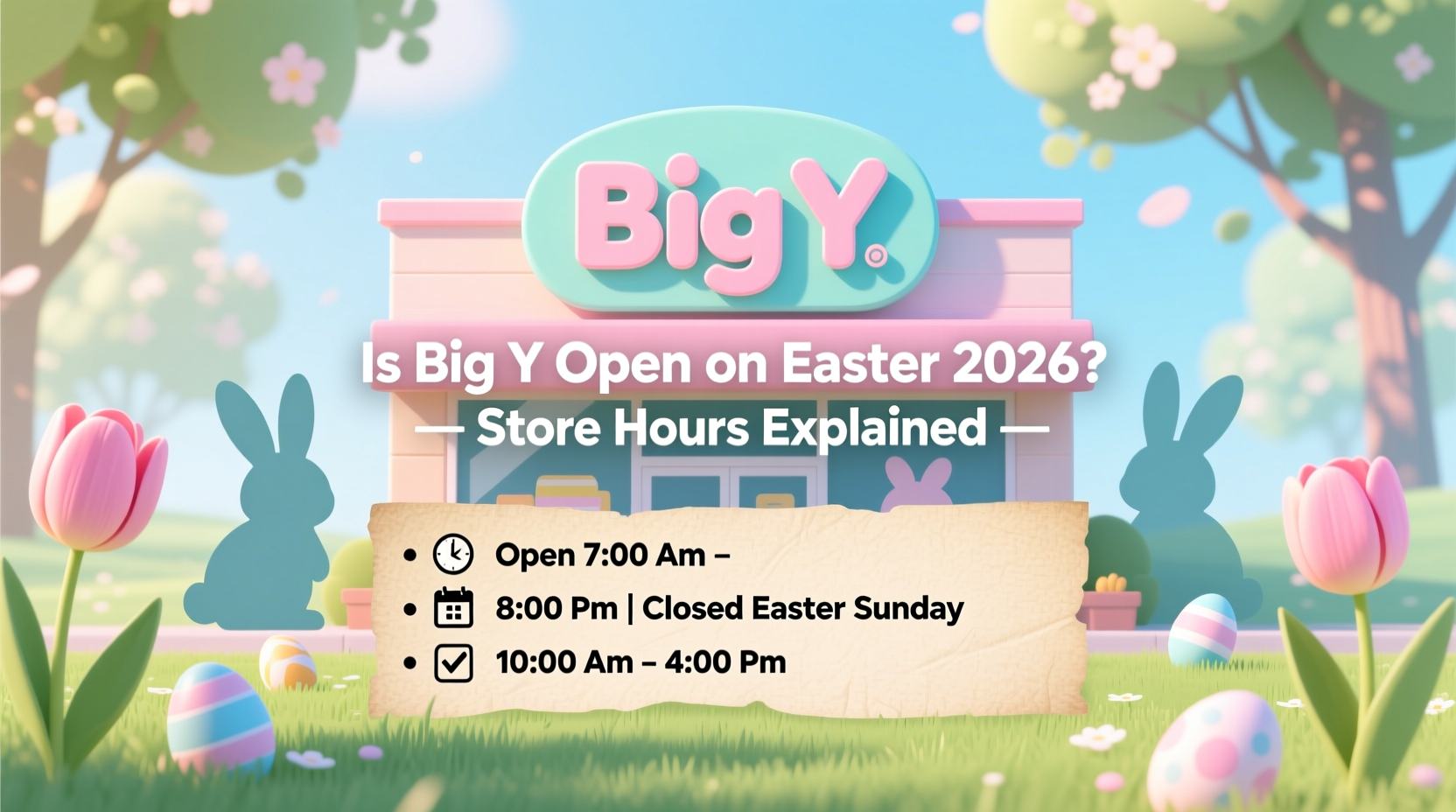 is big y open on easter 2026