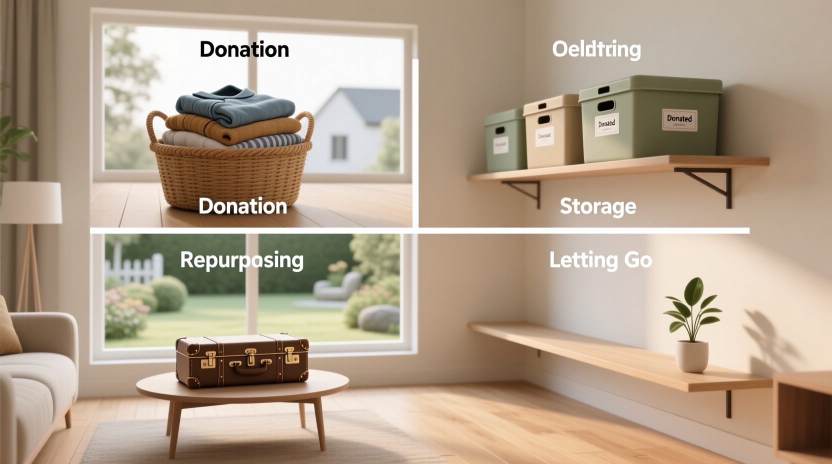 core four decluttering method