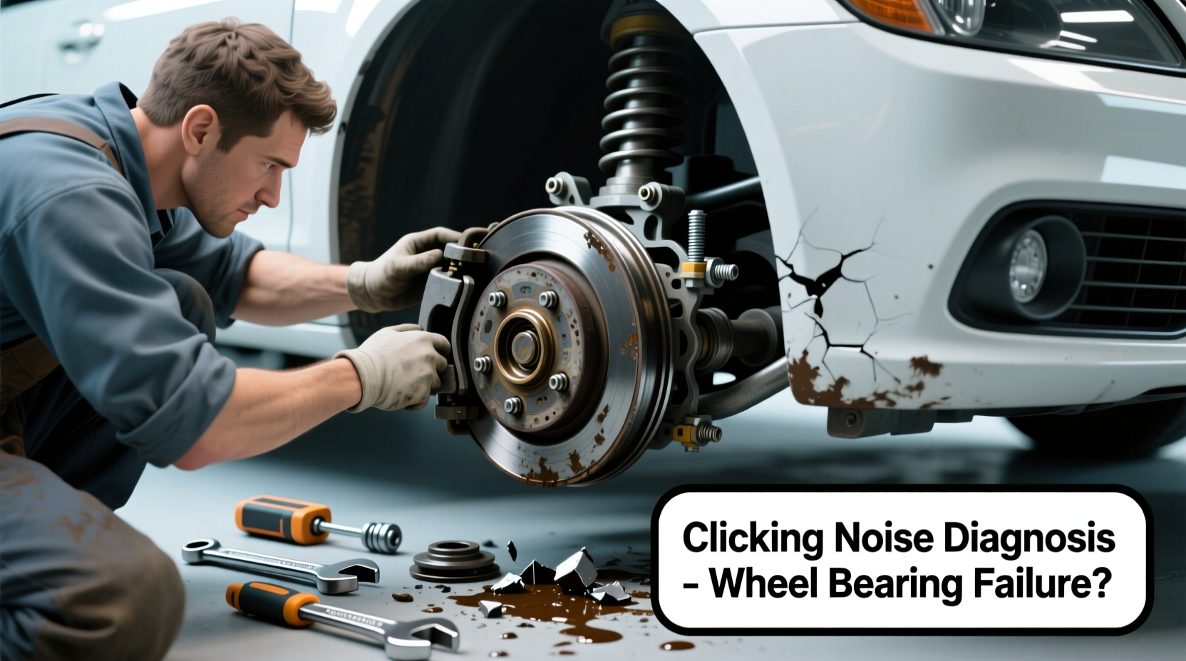 clicking noise when driving causes how to diagnose it