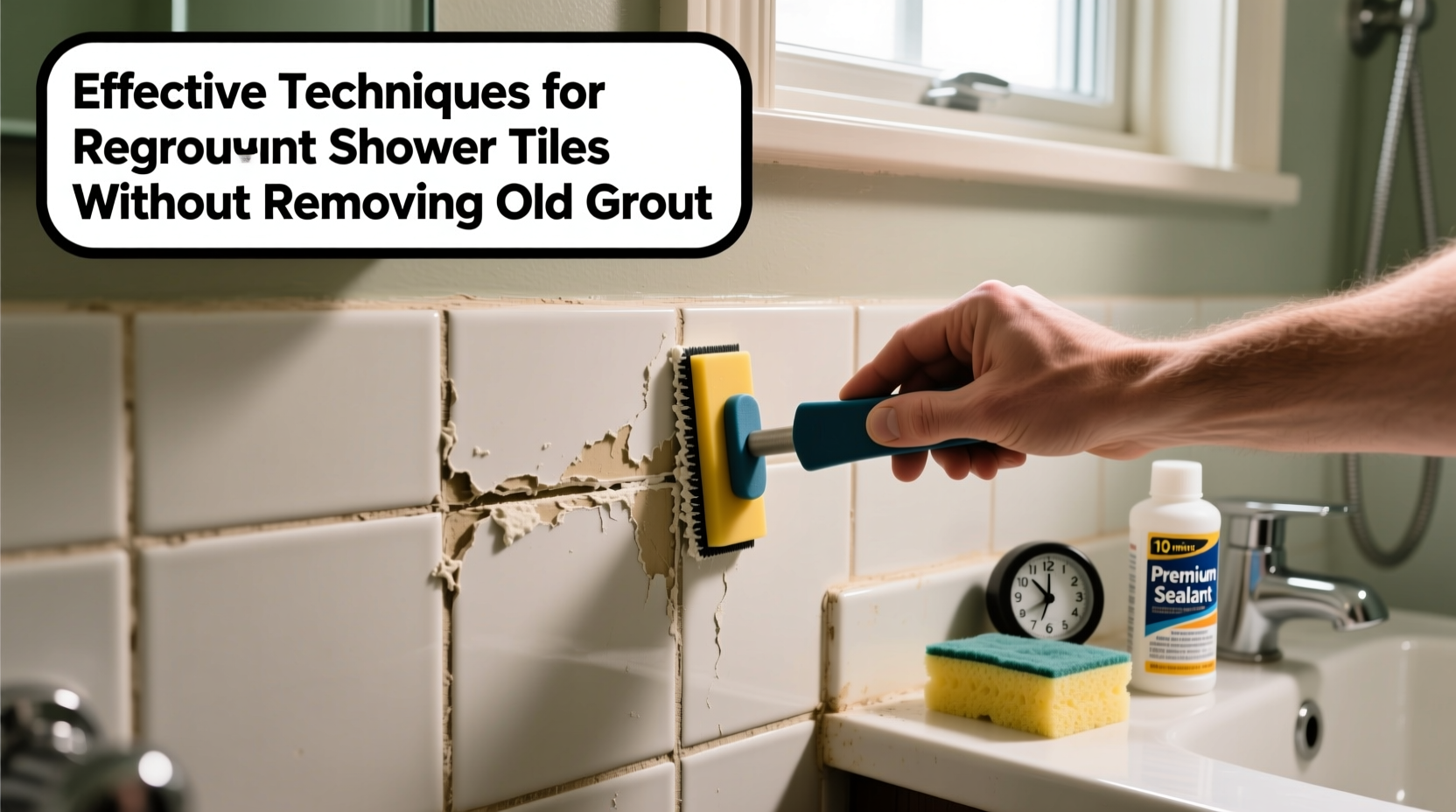 effective techniques for regrouting shower tiles without removing old grout