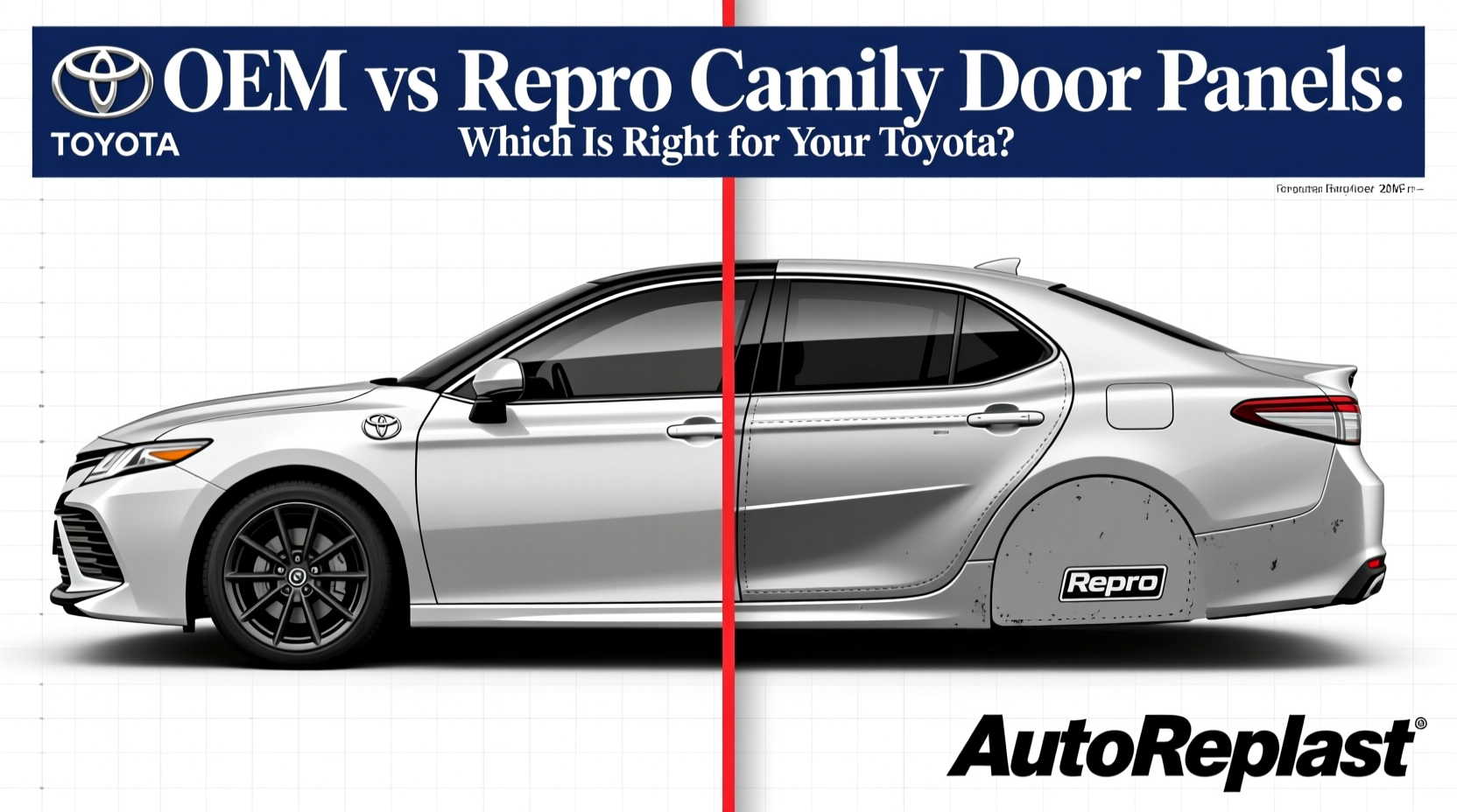 oem vs repro camry door panels